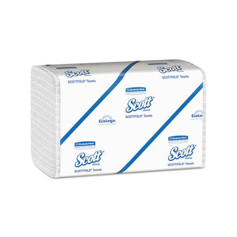 Pro Scottfold Towels, 7 4-5 X 12 2-5, White, 175 Towels-pack, 25 Packs-carton