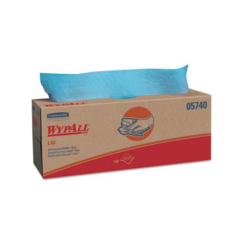 L40 Towels, Pop-up Box, Blue, 16 2-5 X 9 4-5, 100-box, 9 Boxes-carton