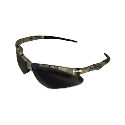Nemesis Safety Glasses, Camo Frame, Smoke Anti-fog Lens