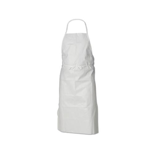 A40 Liquid-particle Protection Apron, Film Laminate, White, 28 X 40, 100-carton