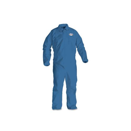 A60 Elastic-cuff, Ankle & Back Coveralls, Blue, Large, 24-case