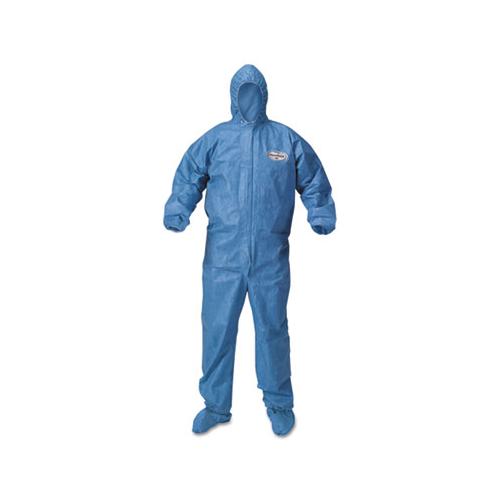 A60 Blood And Chemical Splash Protection Coveralls, X-large, Blue, 24-carton