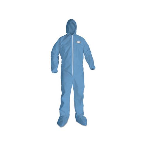 A65 Hood & Boot Flame-resistant Coveralls, Blue, 2x-large, 25-carton