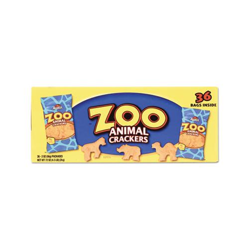 Zoo Animal Crackers, Original, 2 Oz Pack, 36 Packs-box