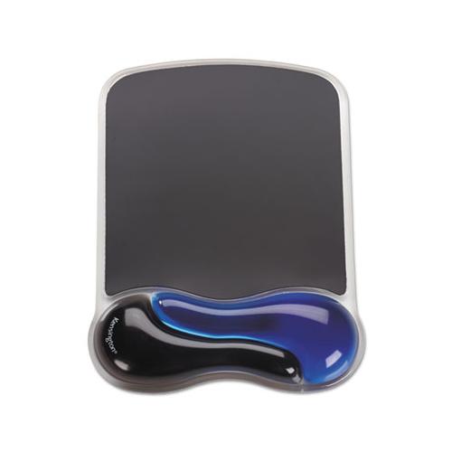 Duo Gel Wave Mouse Pad Wrist Rest, Blue