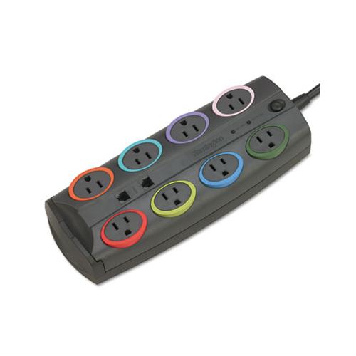 8-outlet Adapter Model Surge Protector, Black, 8 Ft Cord, 3090 Joules