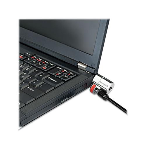 Clicksafe Keyed Laptop Lock, 5ft Cable, Black