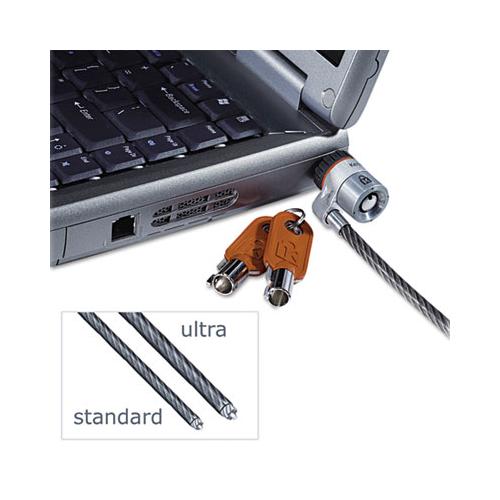 Microsaver Keyed Ultra Laptop Lock, 6ft Steel Cable, Two Keys