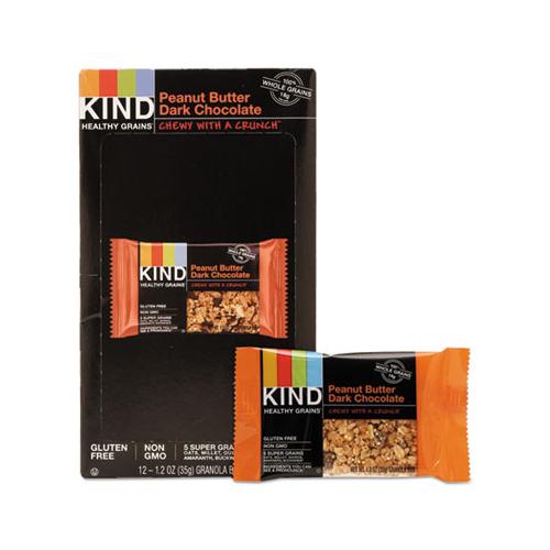 Healthy Grains Bar, Peanut Butter Dark Chocolate, 1.2 Oz, 12-box