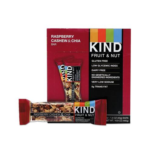 Fruit And Nut Bars, Raspberry Cashew And Chia, 1.4 Oz Bar, 12-box