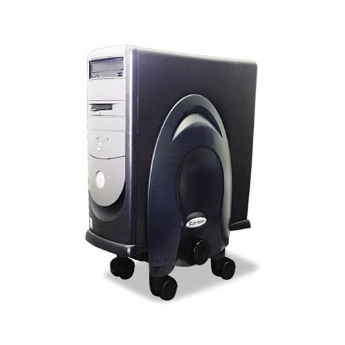 Deluxe Mobile Cpu Stand, 12w X 12d X 18h, Black