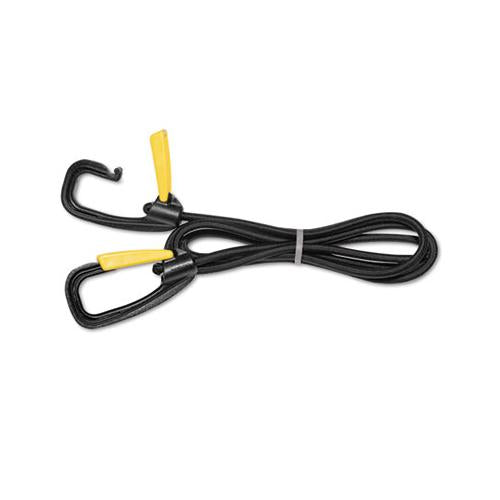 Bungee Cord W-locking Clasp, Black, 72"