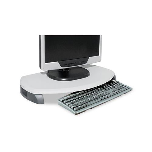 Crt-lcd Stand With Keyboard Storage, 23 X 13 1-4 X 3, Gray