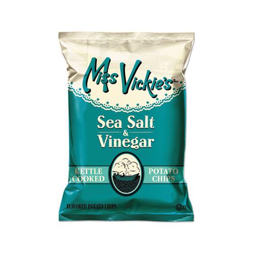 Kettle Cooked Sea Salt And Vinegar Potato Chips, 1.38 Oz Bag, 64-carton