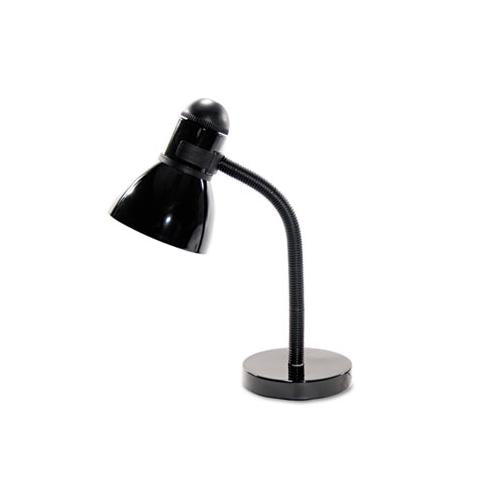 Advanced Style Incandescent Gooseneck Desk Lamp, 5.5"w X 7.5"d X 16.5"h, Black