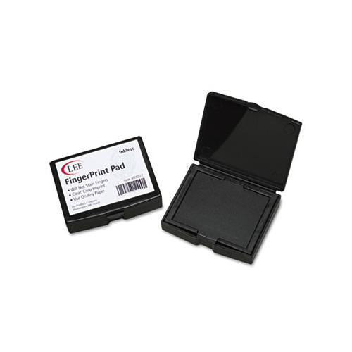 Inkless Fingerprint Pad, 2 1-4 X 1 3-4, Black