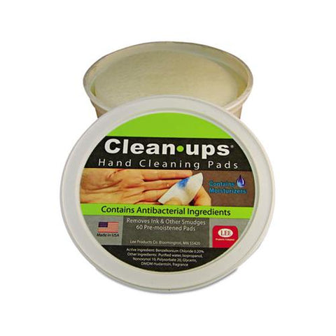 Clean-ups Hand Cleaning Pads, Cloth, 3" Dia, 60-tub