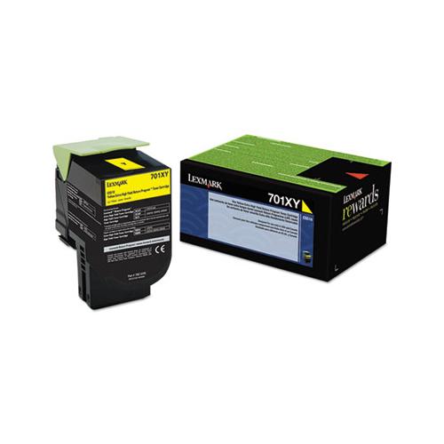 70c1xy0 Return Program Extra High-yield Toner, 4000 Page-yield, Yellow