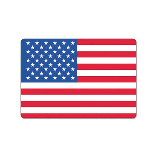 Label,american Flag