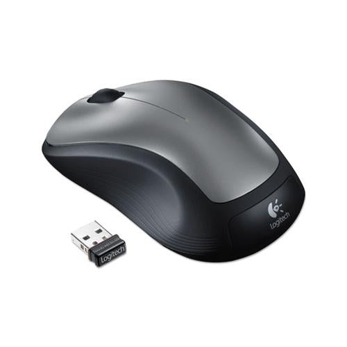 M310 Wireless Mouse, 2.4 Ghz Frequency-30 Ft Wireless Range, Left-right Hand Use, Silver-black
