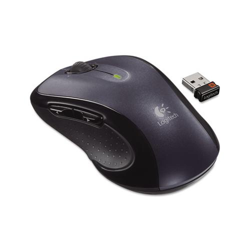 M510 Wireless Mouse, 2.4 Ghz Frequency-30 Ft Wireless Range, Right Hand Use, Dark Gray