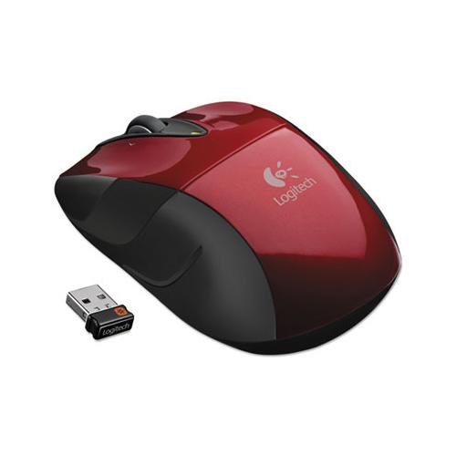 M525 Wireless Mouse, 2.4 Ghz Frequency-33 Ft Wireless Range, Left-right Hand Use, Red