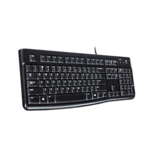 K120 Ergonomic Desktop Wired Keyboard, Usb, Black