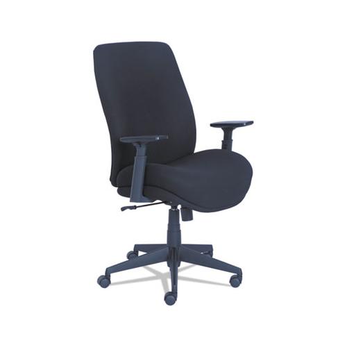 Baldwyn Series Mid Back Task Chair, Supports Up To 275 Lbs., Black Seat-black Back, Black Base