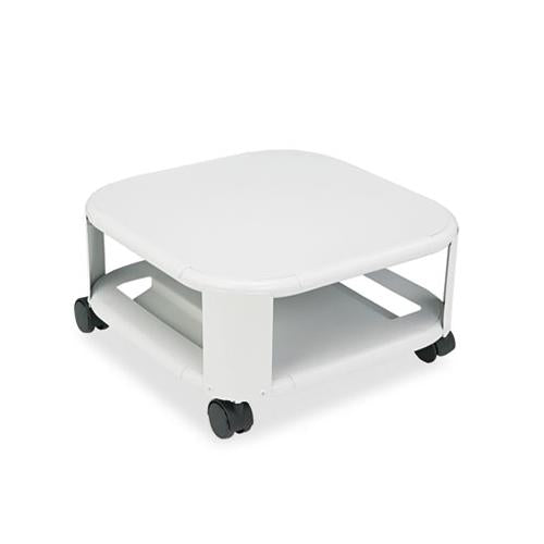 Mobile Printer Stand, Two-shelf, 17.8w X 17.8d X 8.5h, Platinum