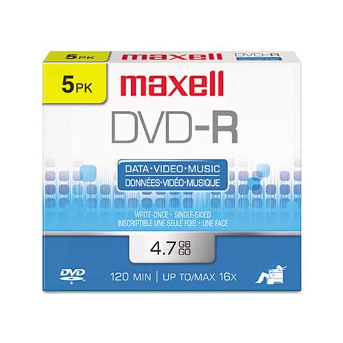 Dvd-r Discs, 4.7gb, 16x, W-jewel Cases, Gold, 5-pack