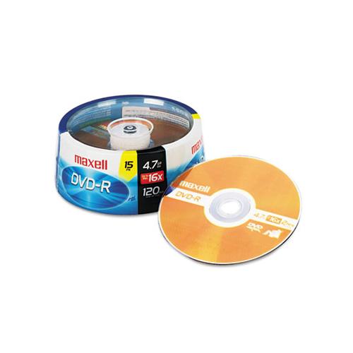 Dvd-r Discs, 4.7gb, 16x, Spindle, Gold, 15-pack