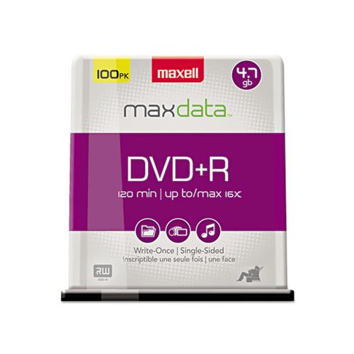 Dvd+r Discs, 4.7gb, 16x, Spindle, Silver, 100-pack