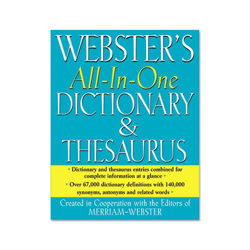 All-in-one Dictionary-thesaurus, Hardcover, 768 Pages