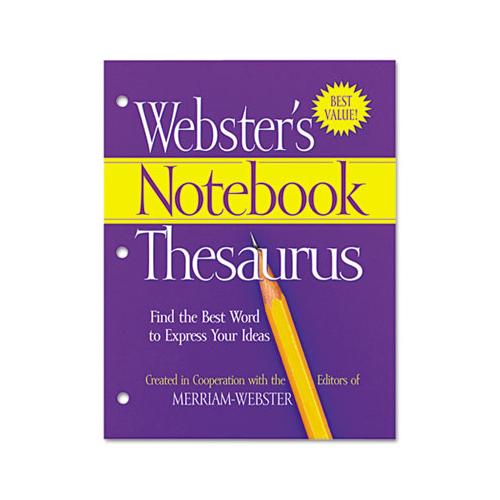 Notebook Thesaurus, Three-hole Punched, Paperback, 80 Pages