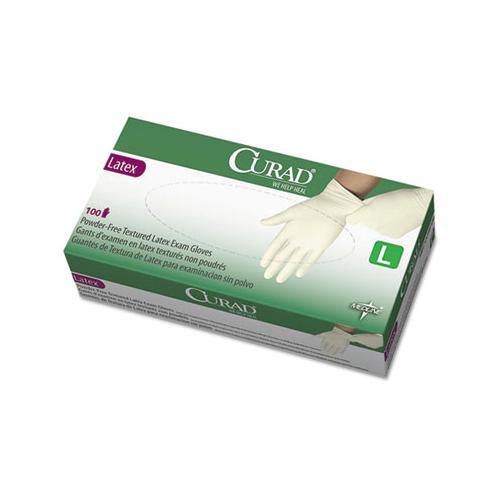 Latex Exam Gloves, Powder-free, Large, 100-box