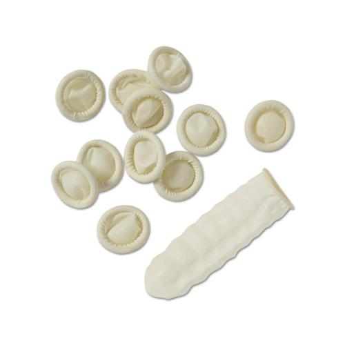 Latex Finger Cots, White, Medium, 144-carton