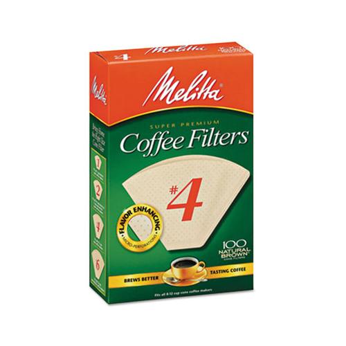 Coffee Filters, Natural Brown Paper, Cone Style, 8 To 12 Cups, 1200-carton