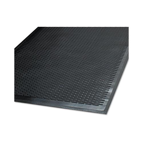 Clean Step Outdoor Rubber Scraper Mat, Polypropylene, 48 X 72, Black