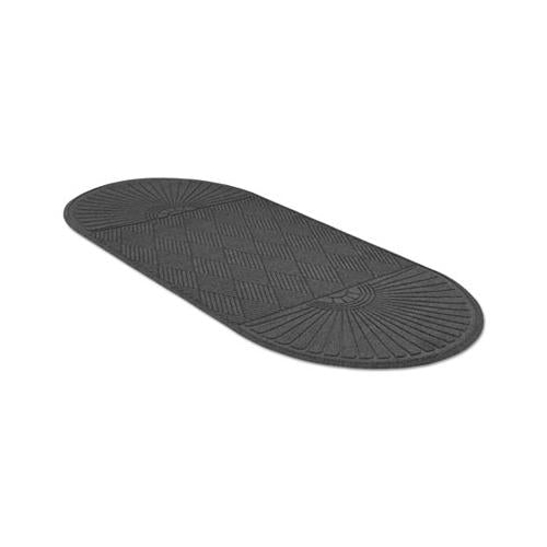 Ecoguard Diamond Floor Mat, Double Fan, 48 X 96, Charcoal