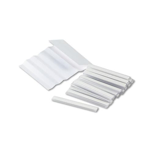 Kwik-file Mailflow-to-go Mailroom System Label Holders, 3 X 3-8, Clear, 20-pack