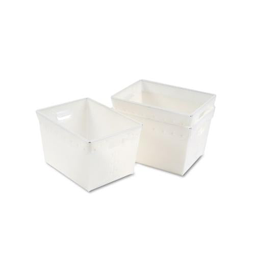 Mail Totes, 13.25" X 18.25" X 11.5", Translucent White, 3-carton
