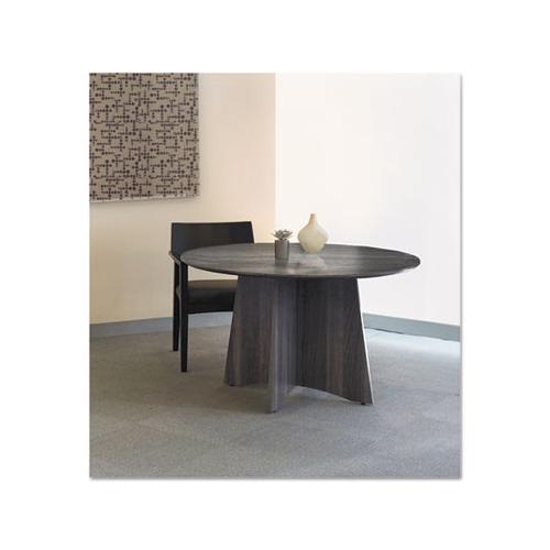 Medina Laminate Series Round Conference Table Top, 48 Dia., Gray Steel