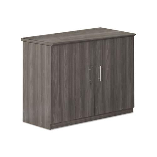 Medina Series Storage Cabinet, 36w X 20d X 29 1-2h, Gray Steel