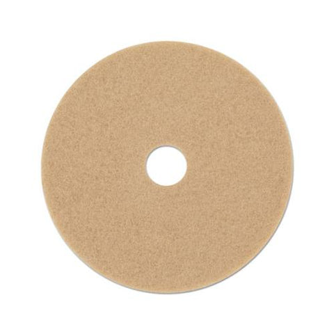 Ultra High-speed Floor Burnishing Pads 3400, 21" Diameter, Tan, 5-carton