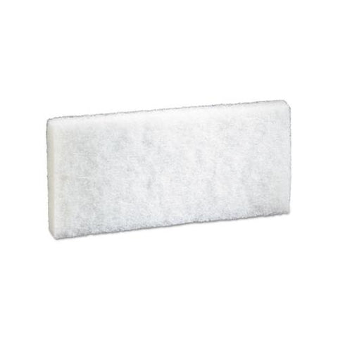 Doodlebug Scrub Pad, 4.6" X 10", White, 5-pack, 4 Packs-carton