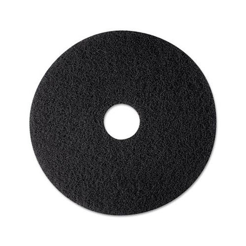 High Productivity Floor Pad 7300, 12" Diameter, Black, 5-carton