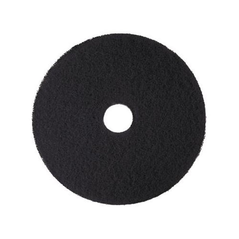 Low-speed High Productivity Floor Pads 7300, 18" Diameter, Black, 5-carton
