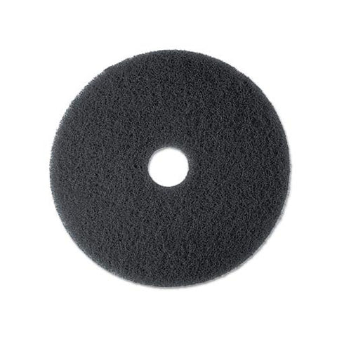 High Productivity Floor Pad 7300, 19" Diameter, Black, 5-carton