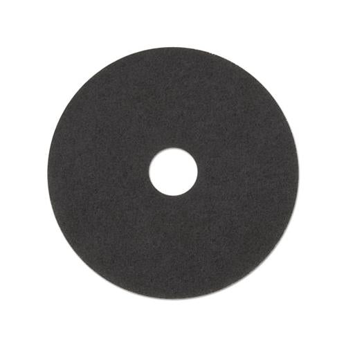 Low-speed Stripper Floor Pad 7200, 17" Diameter, Black, 5-carton