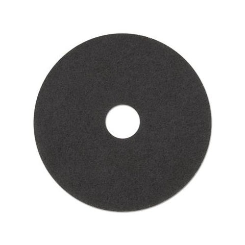 Low-speed Stripper Floor Pad 7200, 17" Diameter, Black, 5-carton